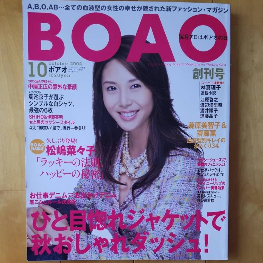 Amazon.co.jp: BOAO 2004 10 創刊号 松嶋菜々子 : おもちゃ