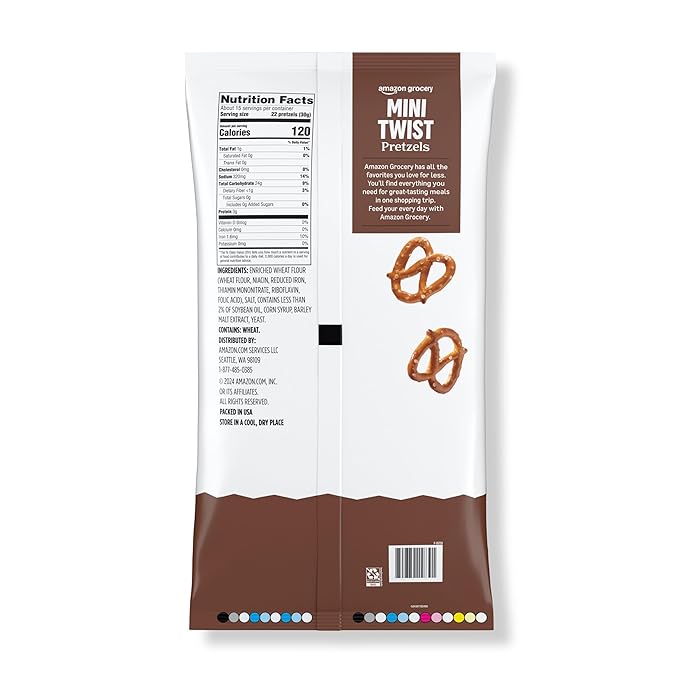 Amazon Grocery, Mini Twist Pretzels, 16 Oz miniatura 2