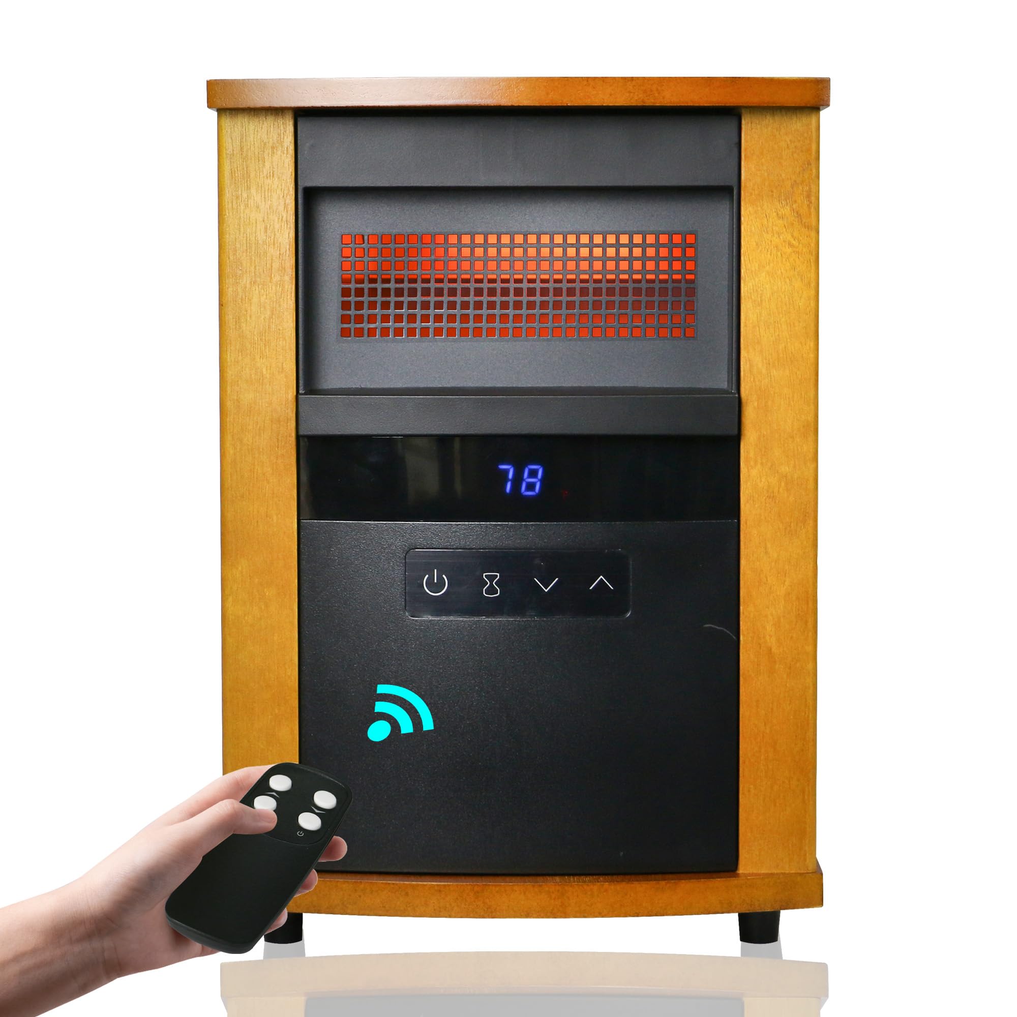 Space Heater 1500W Infrared Heaters for indoor use Realsmart Electric Room Heater High-efficiency heating Indoor Heaters with Remote