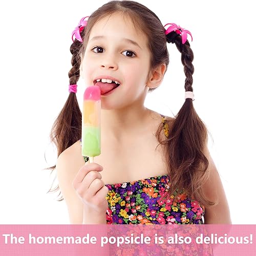Miniatura 3 de Boao Juego de 200 palitos de helado y bolsas, incluye 100 bolsas de helado autoadhesivas, 100 palitos de madera desechables para manualidades (4.49