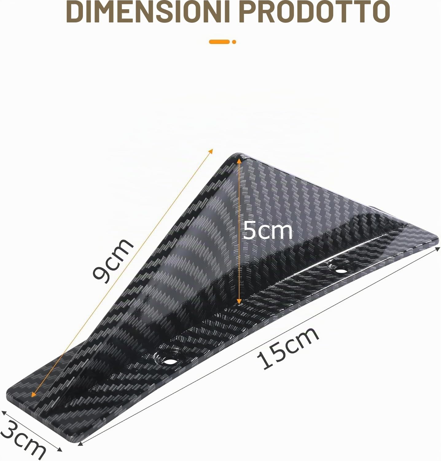 4 Pezzi Diffusore per Spoiler per Paraurti Posteriore per Audi A4 B8 Avant 2007-2016, Aletta di Squalo Diffusore Spoiler Ala Posteriore Spoiler sul Tetto,15cm/Flach