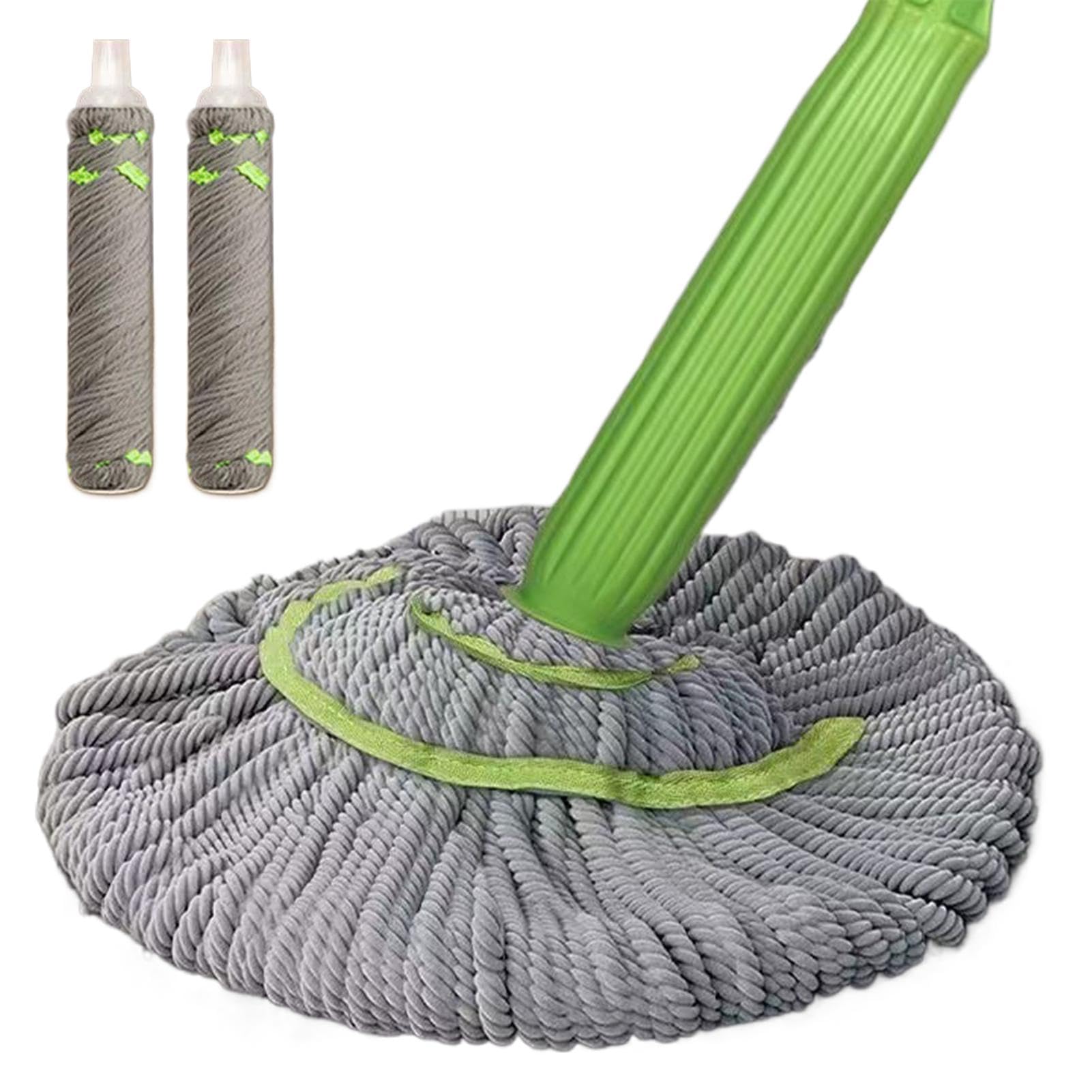 Trapeador giratorio de microfibra, mopas húmedas secas y giratorias de algodón | Mopas de microfibra de compresión de 360 grados | Mopas giratorias para limpieza de suelos | Diseño de para fregar | algodón | Mopas de microfibra de compresión de 360 grados