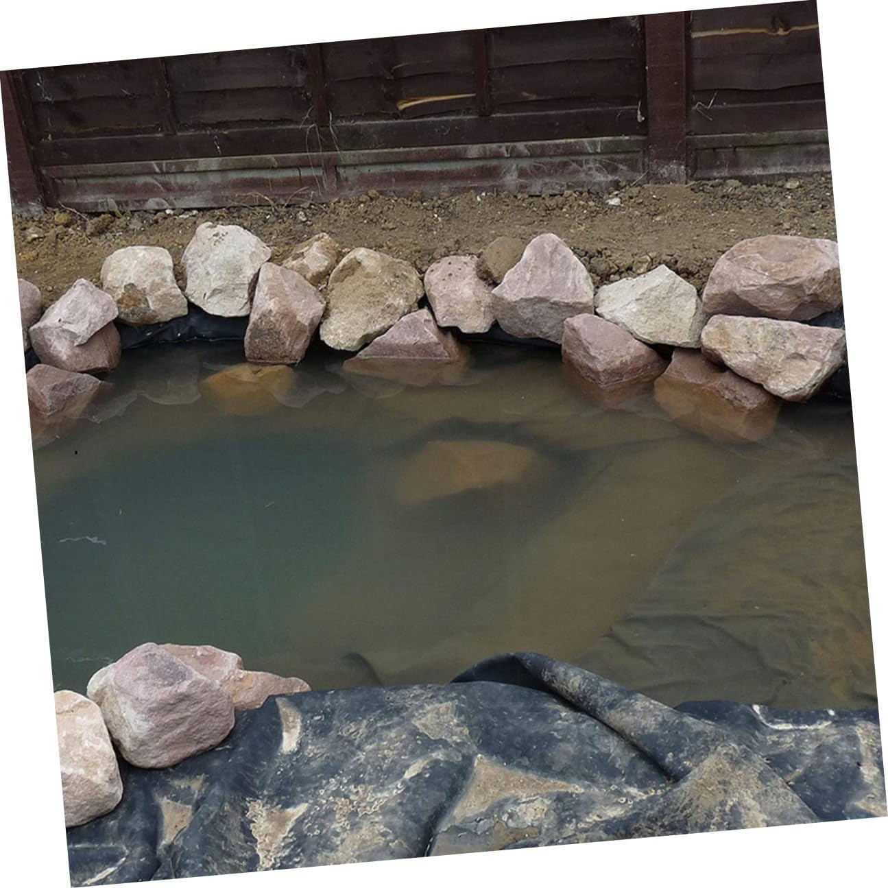 MERRYHAPY Liner Large Fish Breeding Pad Cuttable Anti-Seepage Membrane for Outdoor Garden Ponds and Backyard Water Features