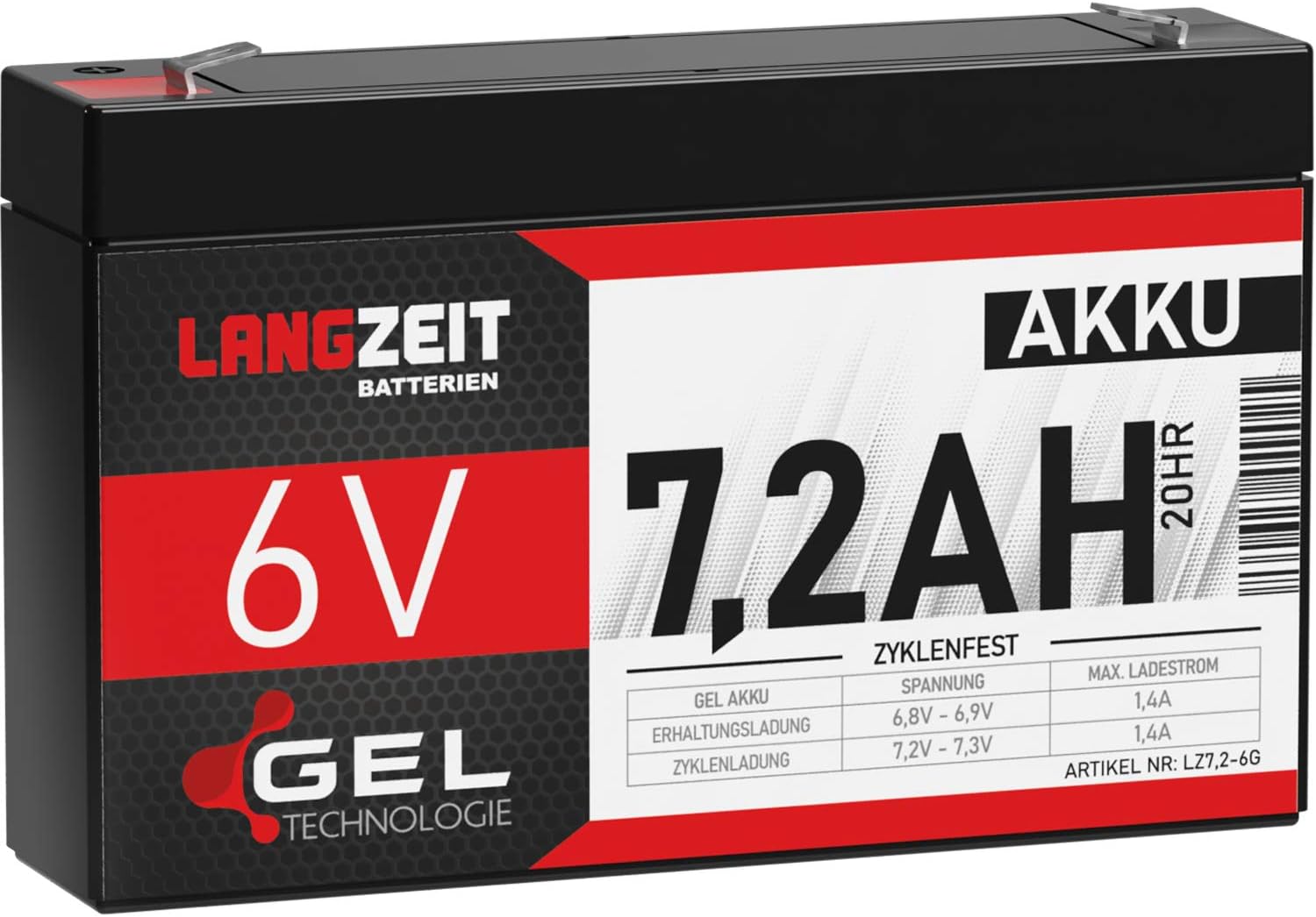 Batería de plomo Ácido 3 FM 4, 6v, 4ah, 20hr, recargable, ups