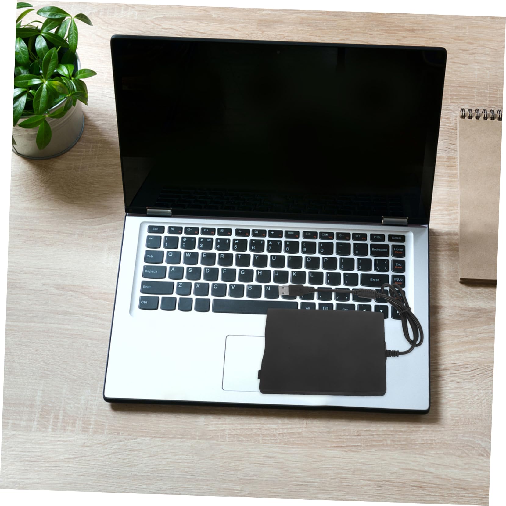 Housoutil Unidad de Disquete Externa USB Negra de Abs con Interfaz USB 2.0 de Alta Velocidad, Lector de Disquetes Plug and Play para Portátil y Ordenador de Escritorio