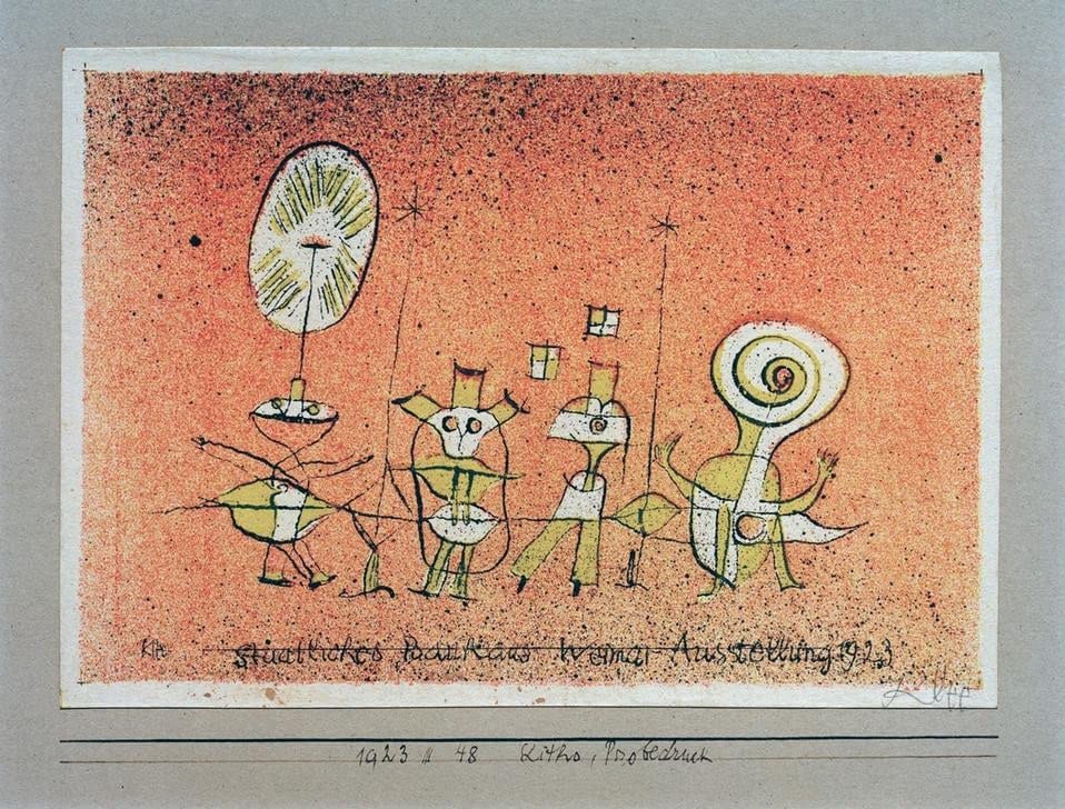 Toile Paul Klee Weimar 58x90 cm une impression artistique haut de gamme GerRit