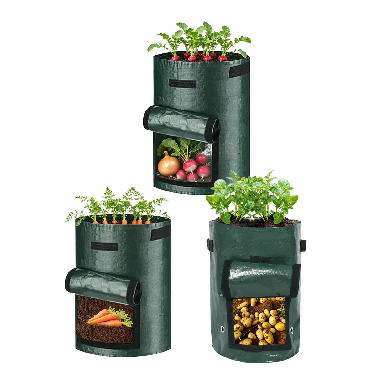 Bolsas de cultivo para evitar raíces enredadas en plantas de raíces profundas