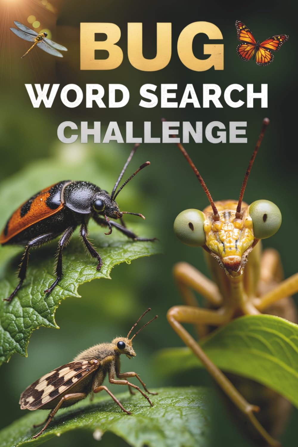Bug Word Search Challenge: 50 Advanced Puzzles for Kids Who Love Insects & Creepy Crawlies plus 10 Bonus Coloring Pages!