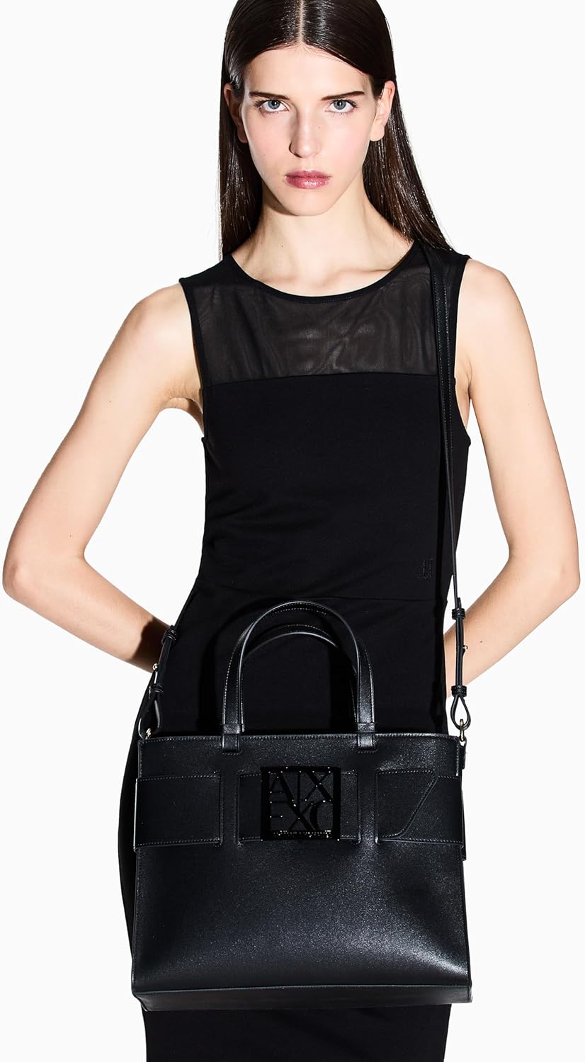 Armani Exchange A|X Logo Strap Tote - Image 2