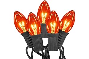 C9 Orange Halloween String Lights: Cast an Eerie Glow for Spooky Festivities