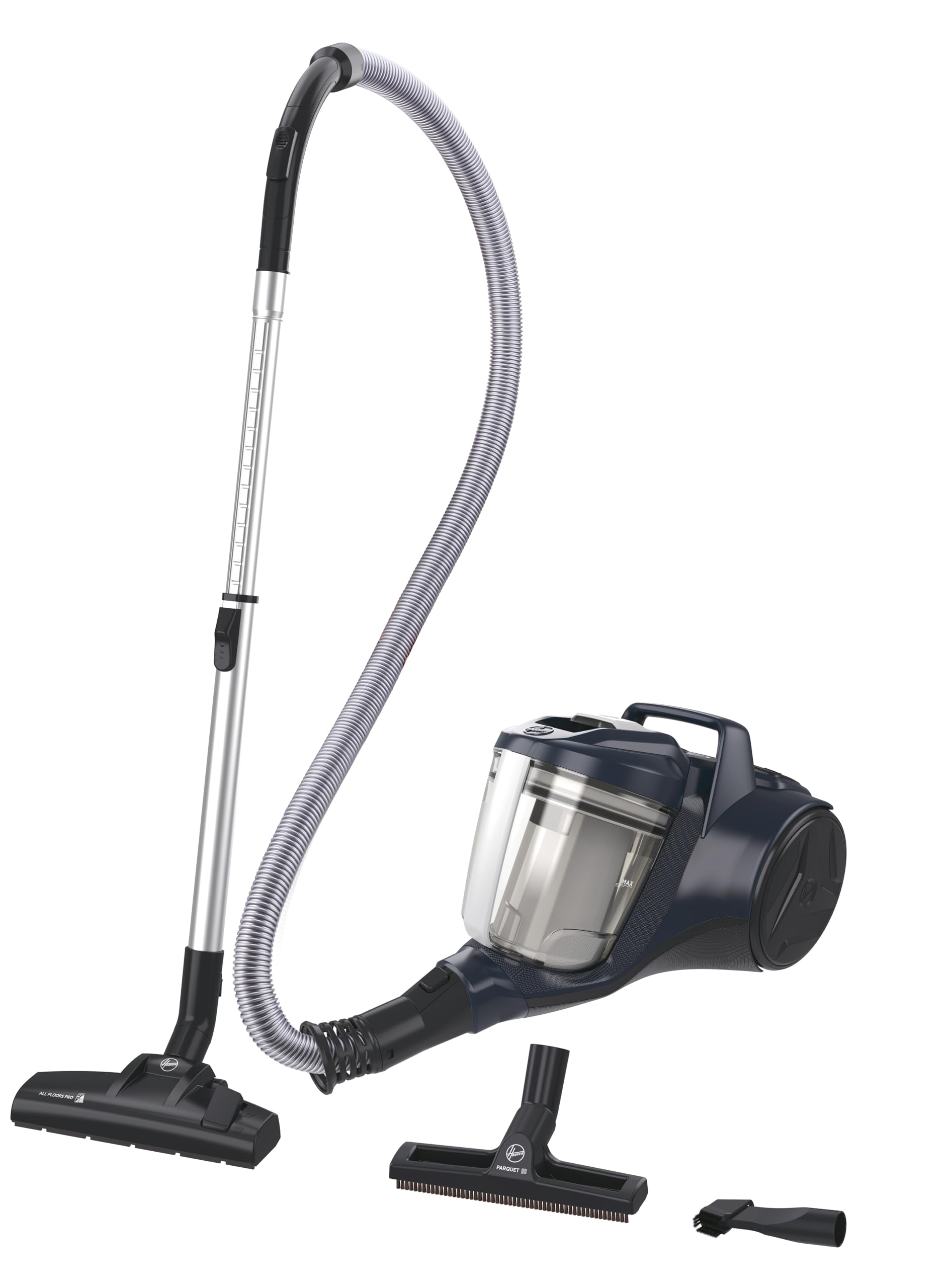 Hoover HP1 Aspirador sin Bolsa Compacto y Potente, Trineo con Cable, Ligero, Filtro EPA, depósito 2L, Accesorios Integrados [HP110HM 011]