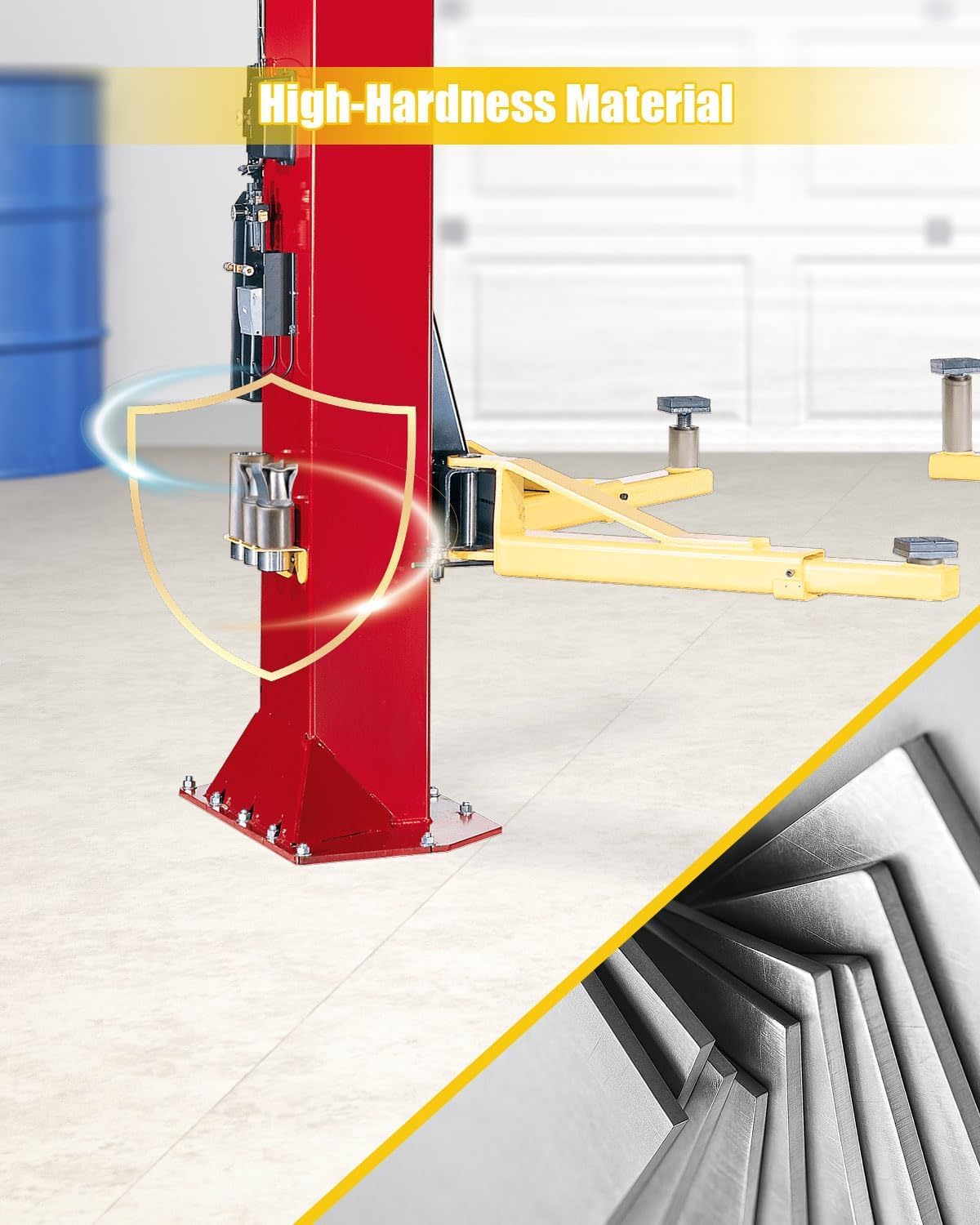 Stack Truck Adapter Kit Fit for Challenger Lift CL9 CL10 E10 VS10 X10 SA10x 10K 12K 2-Post Inground Car Lifts Replace 10315,Includes 4PC 3" and 2PC 6" Stack Adapters with Organizer 2-3/8" Pin Dia