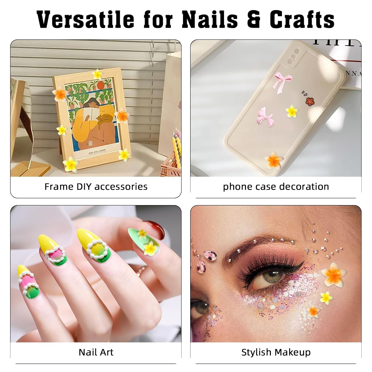 3Pcs Silicone Nail Art Molds Bow Cream Chain 3D flower Charms Design Nail Silicone Mold Template Resin Craft Making Tool Mould for Women Nail Supplies DIY Manicure Decoration Accessories