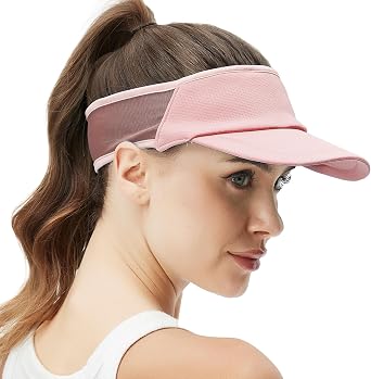 Sports Sun Visor for Women Men, Summer Cooling Stretchy Visors Hats | Ultra Lightweight ,Mesh Breathable ,Quick Drying Sun Hat , Womens UV Protection for Outdoor Golf Running Beach Tennis