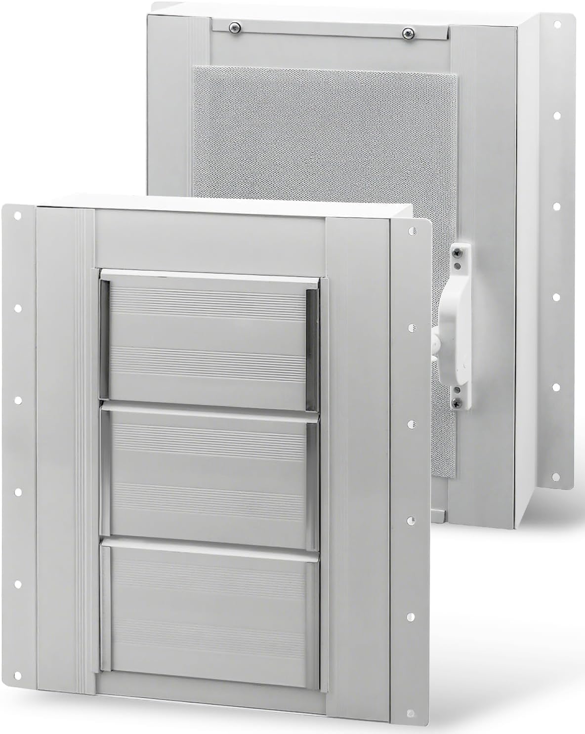 2-Pack Shipping Container Vents with Screens, Stainless Steel Adjustable Shutter Vents for Container Homes, Offices, Ship Cabins – Prevent Condensation, Overheating & Improve Airflow