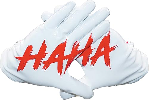 Miniatura 2 de Essential Wear Guantes de fútbol para hombre, guantes de fútbol blancos para jóvenes y adultos, guantes receptores de rendimiento con agarre súper