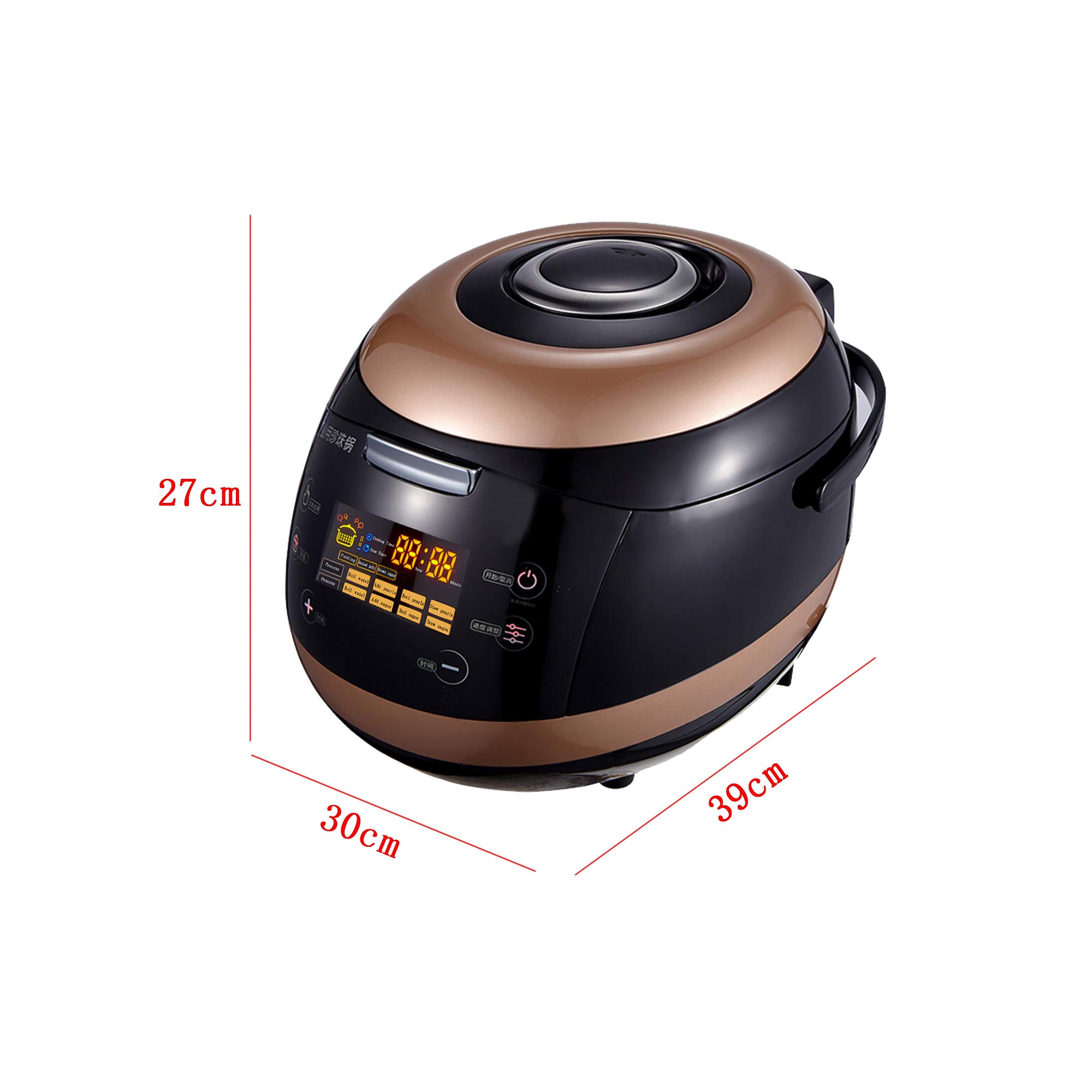 Cuiseur de perles électrique 900 W, 5 L - Pot de Perle Commercial entièrement Automatique pour Tapioca, Thé au Lait Boba - Professionnel Tapioca Boba Perle Pot cuiseur pour maison et restaurant