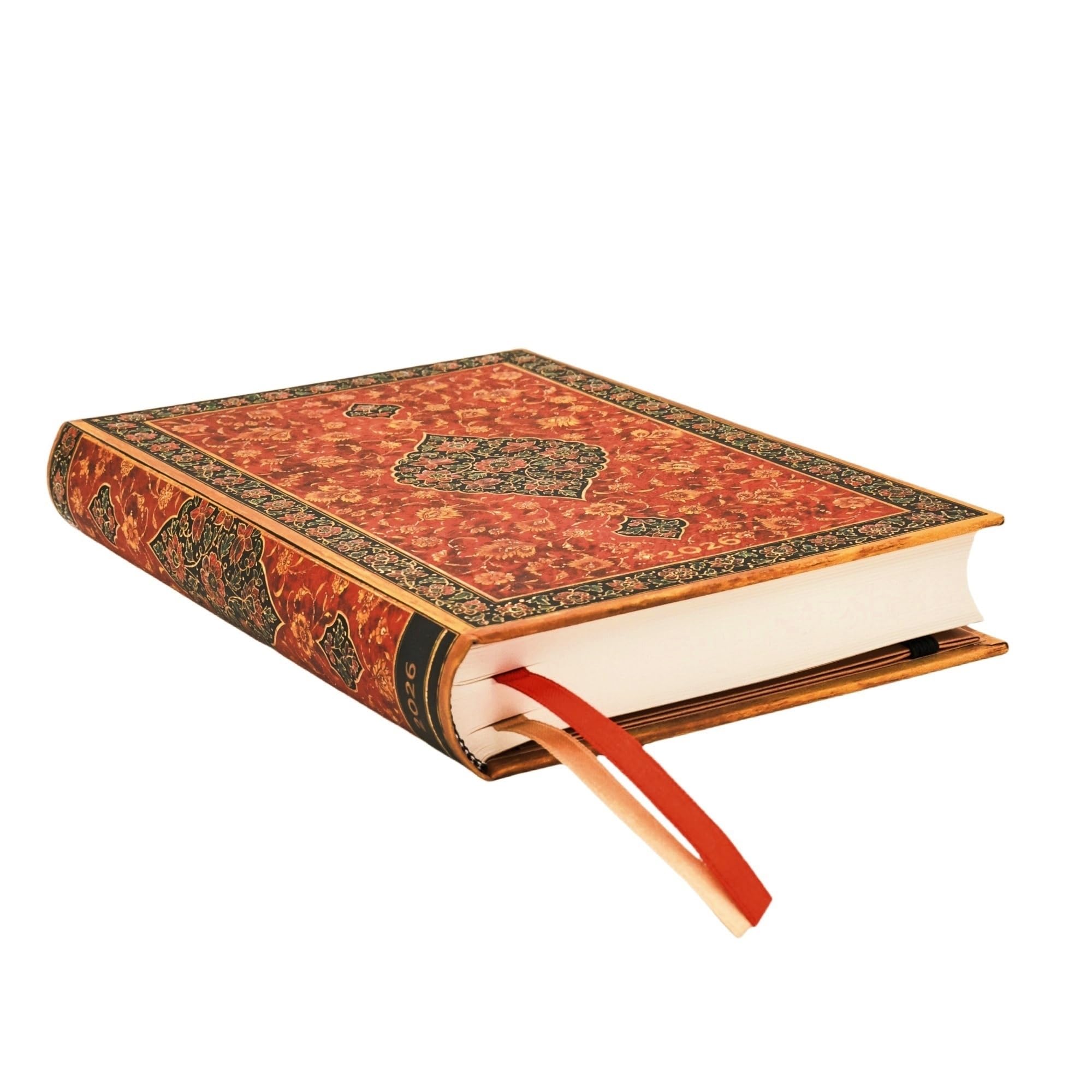 2026 Layla (Persian Poetry) Midi 12-month Day-at-a-Time Hardcover Flexi Dayplanner 2026 (Elastic Band Closure)