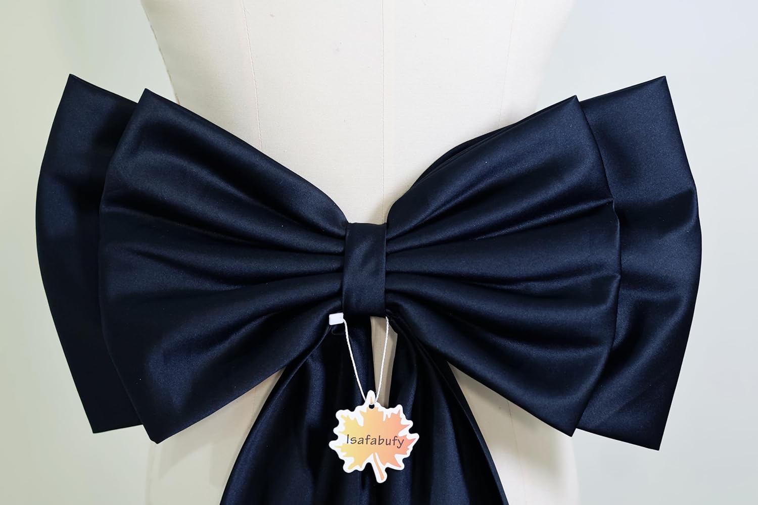 Elegant Large Satin Bows for Wedding Dress Women Detachable Bow Train for Formal Dresses Bridal Accessories - Image 5
