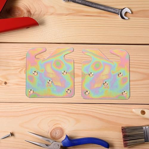 Miniatura 3 de Baluue Conectores de soporte de bisagra de cama, diseño recto plano engrosado, para configuración de hardware de marco de cama, esencial para