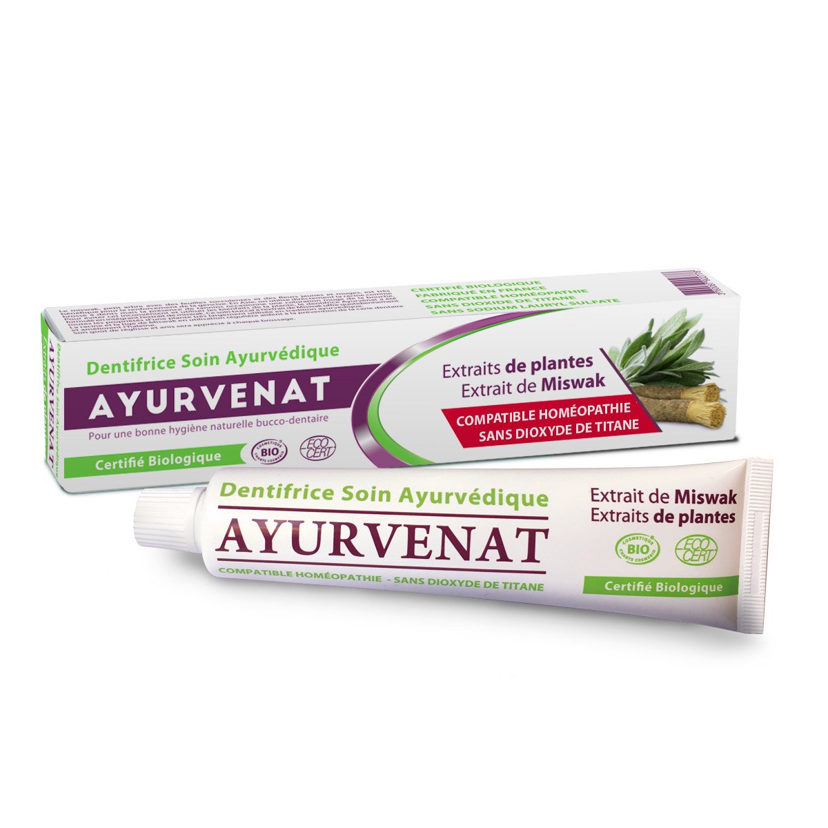 AyurvenatAyurvedic Miswak Toothpaste 75ml (Pack of 2)