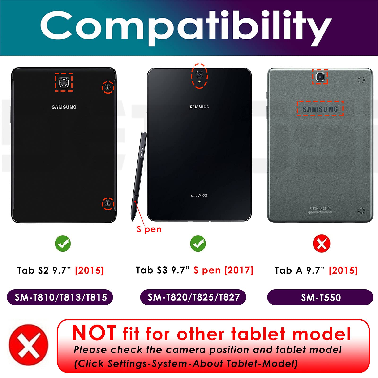 DETUOSI [2-PACK Screen Protector for Samsung Galaxy Tab S2 9.7