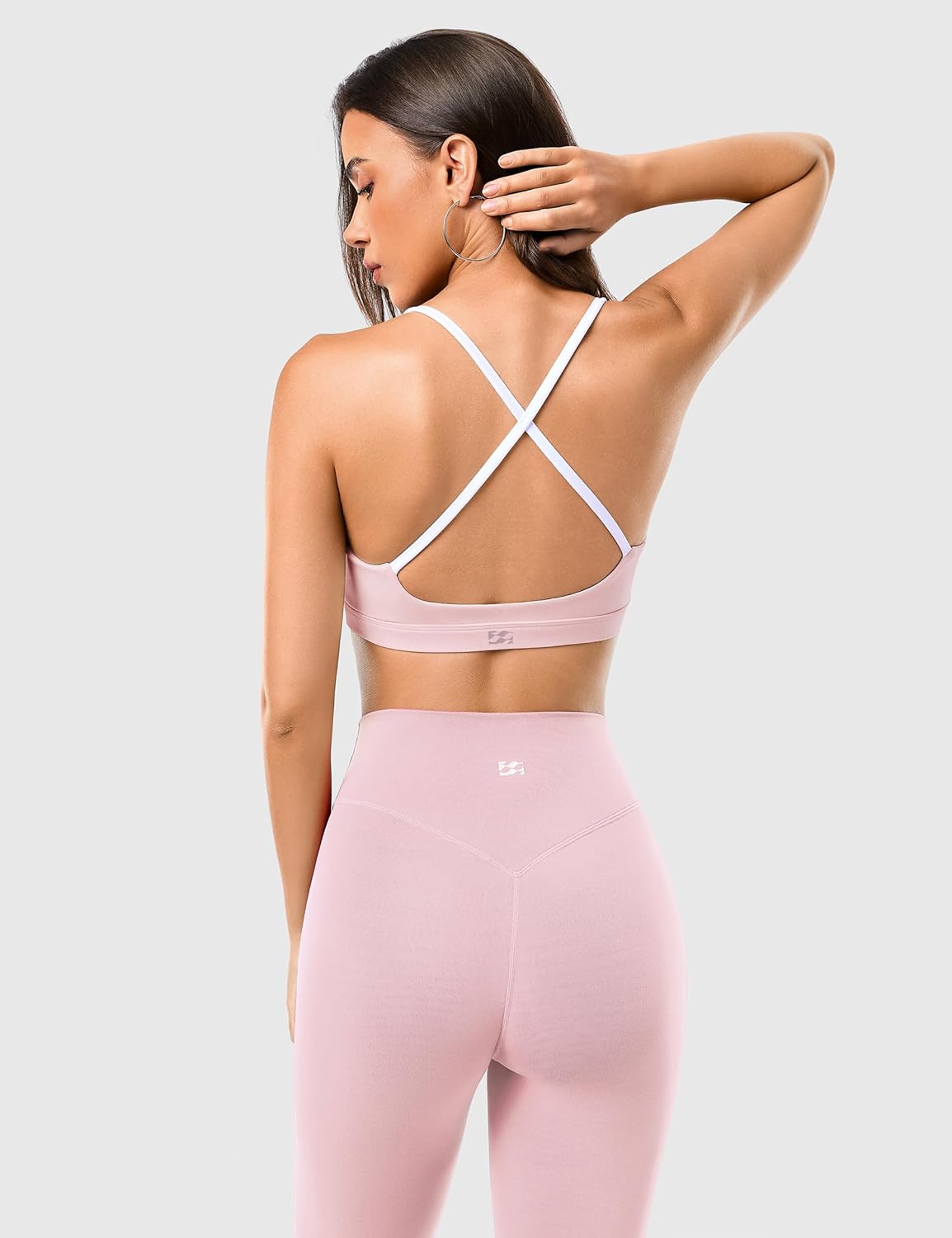 2 Piece Workout Sets for Women, Camisole Square Neck Tops & Seamless Leggings, Gym Yoga Pilates Outfits - Image 2