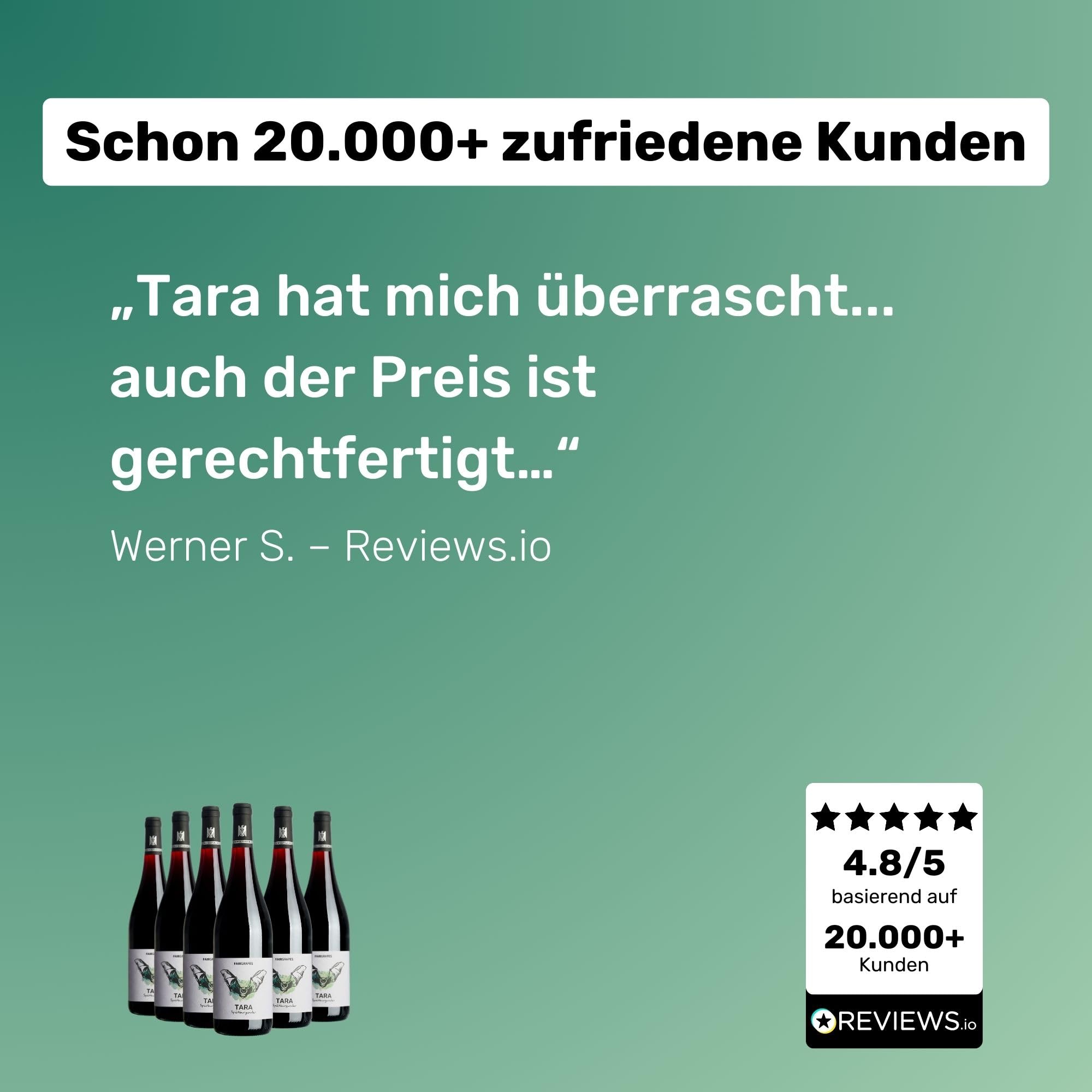 FairGrapes Spätburgunder »Tara« | 92 Punkte Falstaff | VDP.Gutswein | Rotwein Trocken | Kirsche & Brombeere | Geschenkidee (6 x 0.75 l)