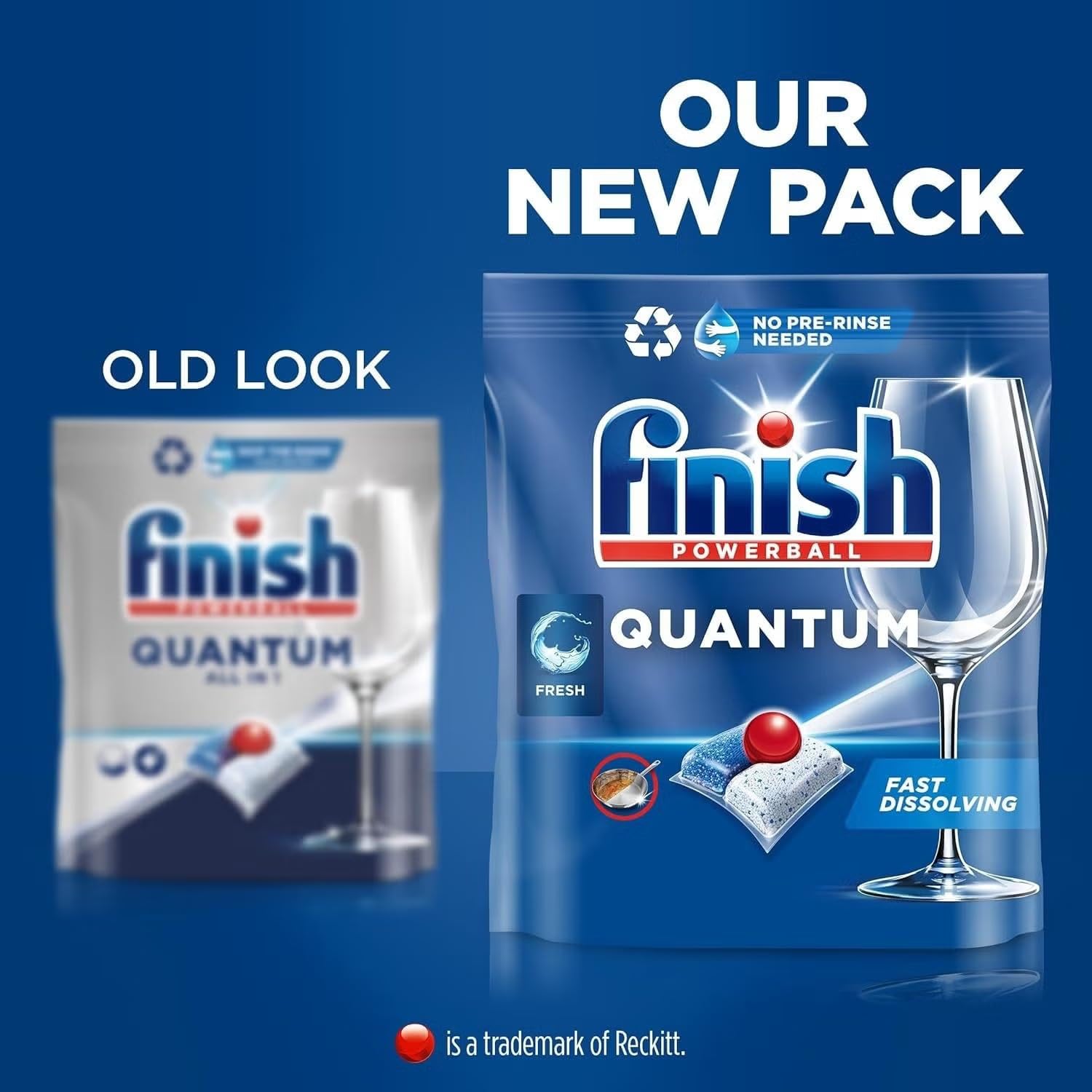 Finish Quantum Infinity Shine Pastiglie per lavastoviglie Bulk | Profumo regolare | 300 pastiglie per lavastoviglie per una pulizia profonda e una lucentezza scintillante