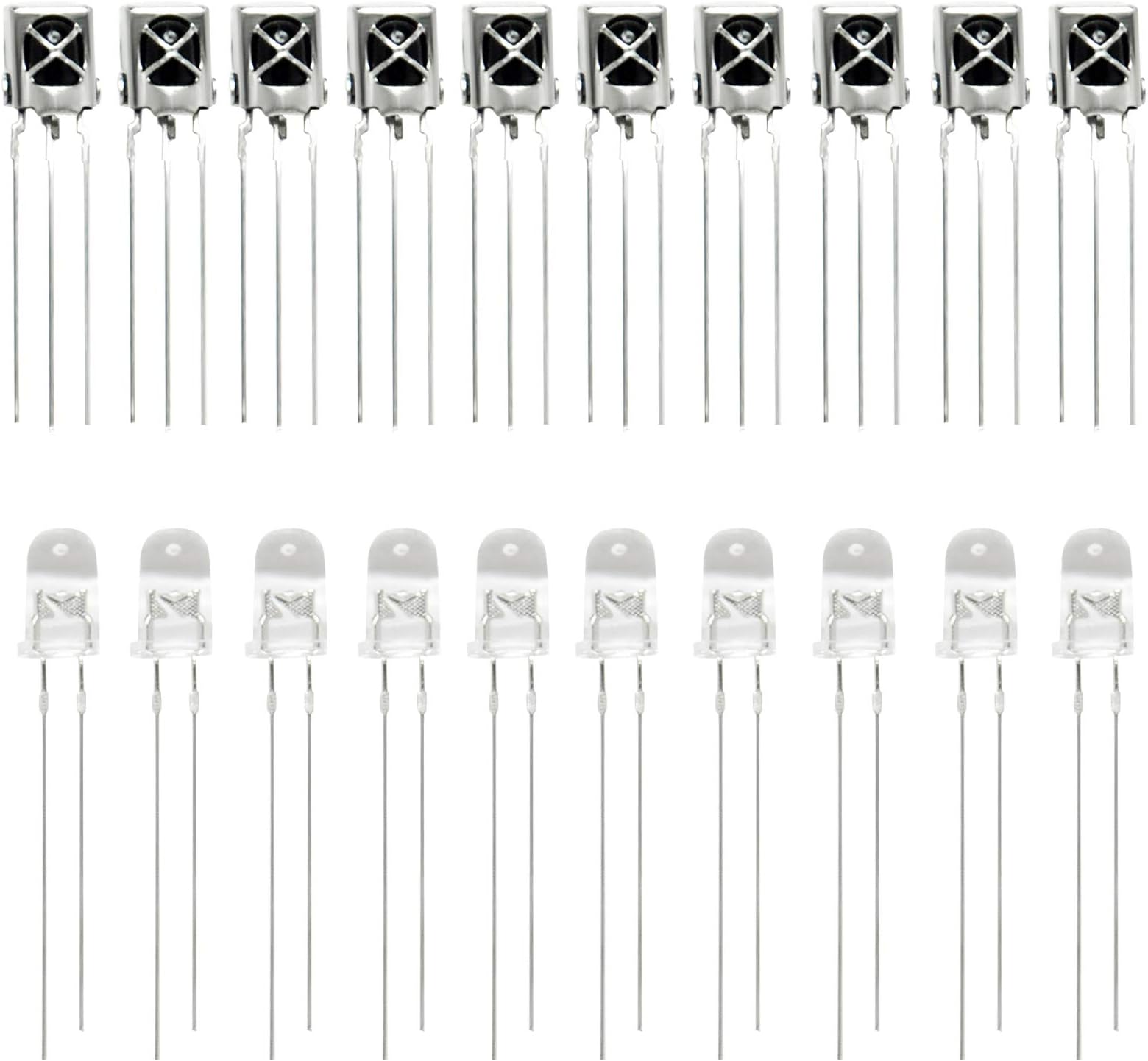 Gikfun Infrared Diode Led IR Emission and Receiver for Arduino (Pack of 10 Pairs) EK8460