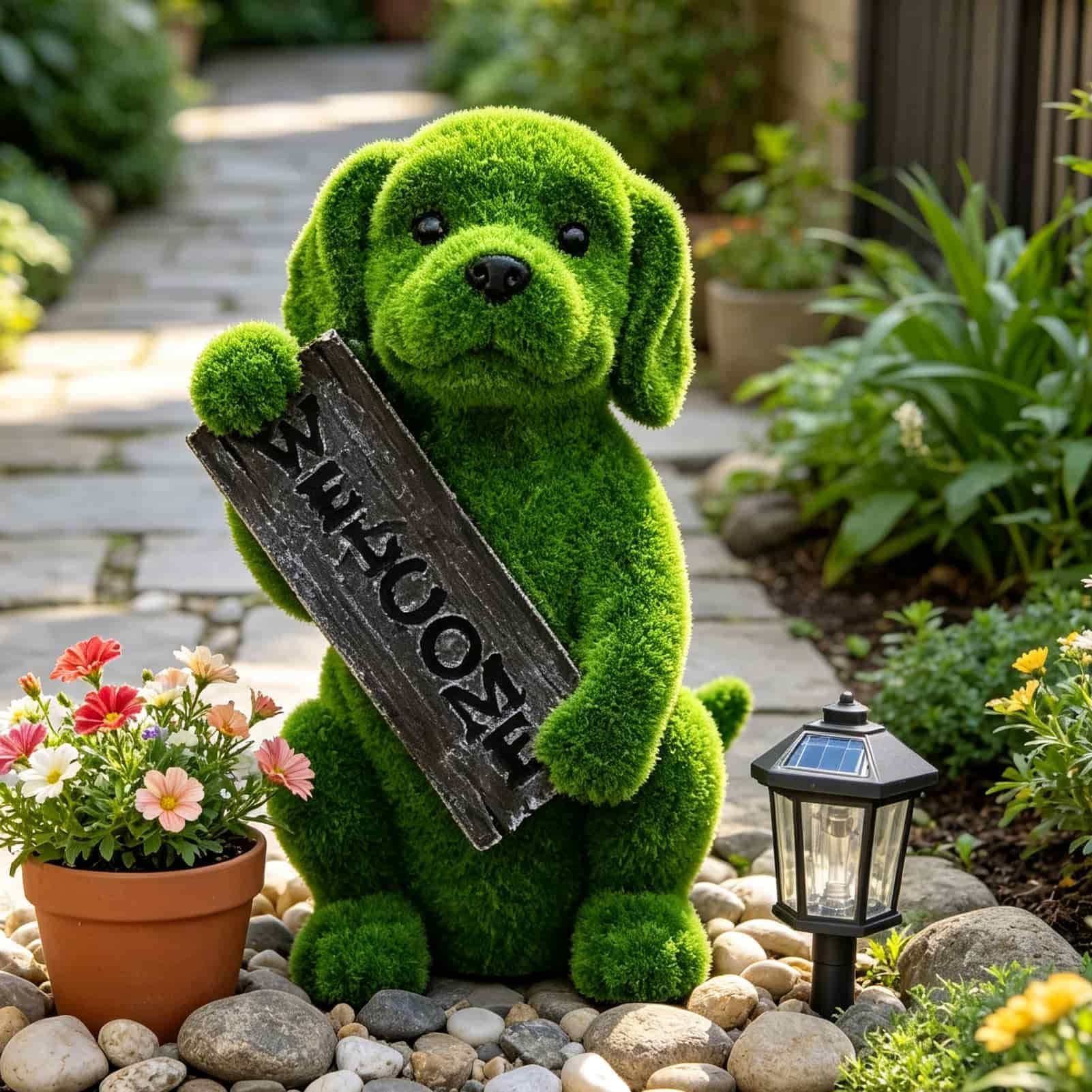 Statua Giardino Esterno Decorazione Realistica Resistente Alle Intemperie
