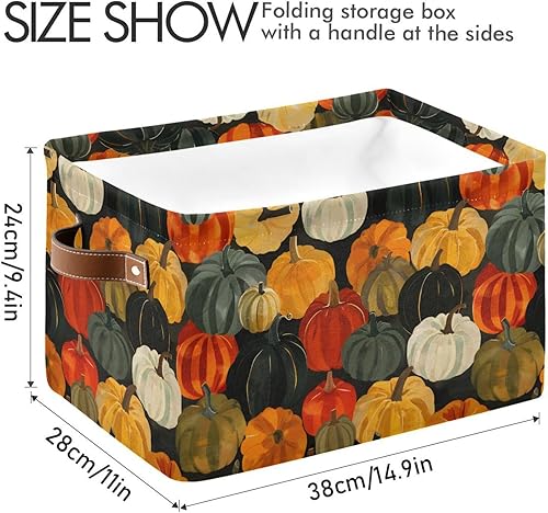 Miniatura 158 de senya Cesta de almacenamiento de Pascua con asas, huevos de Pascua, tela de conejo, contenedores de almacenamiento plegables para almacenamiento, 15