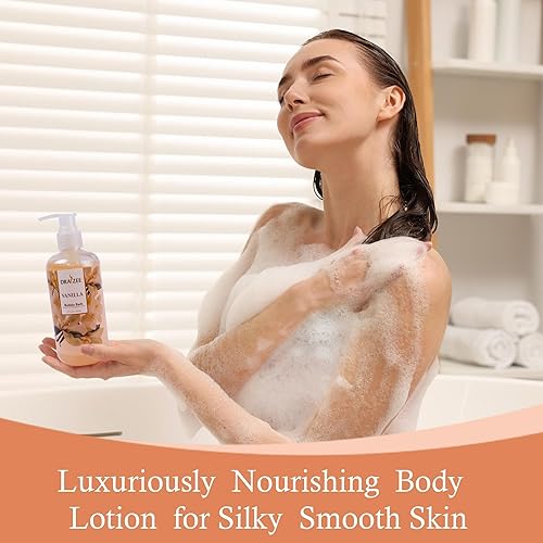 Miniatura 8 de Regalo de spa para mujer  5 piezas de lujo con aroma de vainilla para zapatos de spa  Juego de baño y cuerpo con loción y mantequilla, gel de ducha,