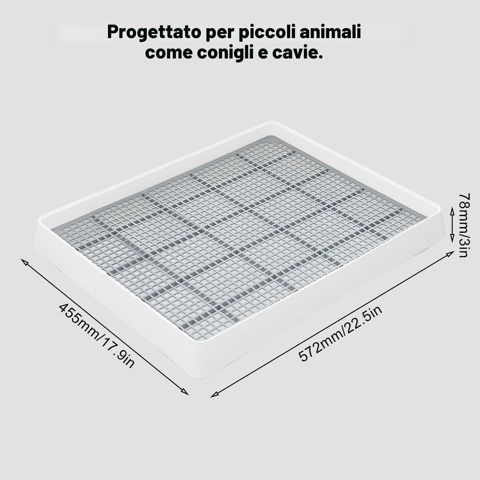 Lettiera per gatti di coniglio, taglie forti, per animali domestici, per bambini, conigli, porcellini d'India, cincillà, furetto (XXL)