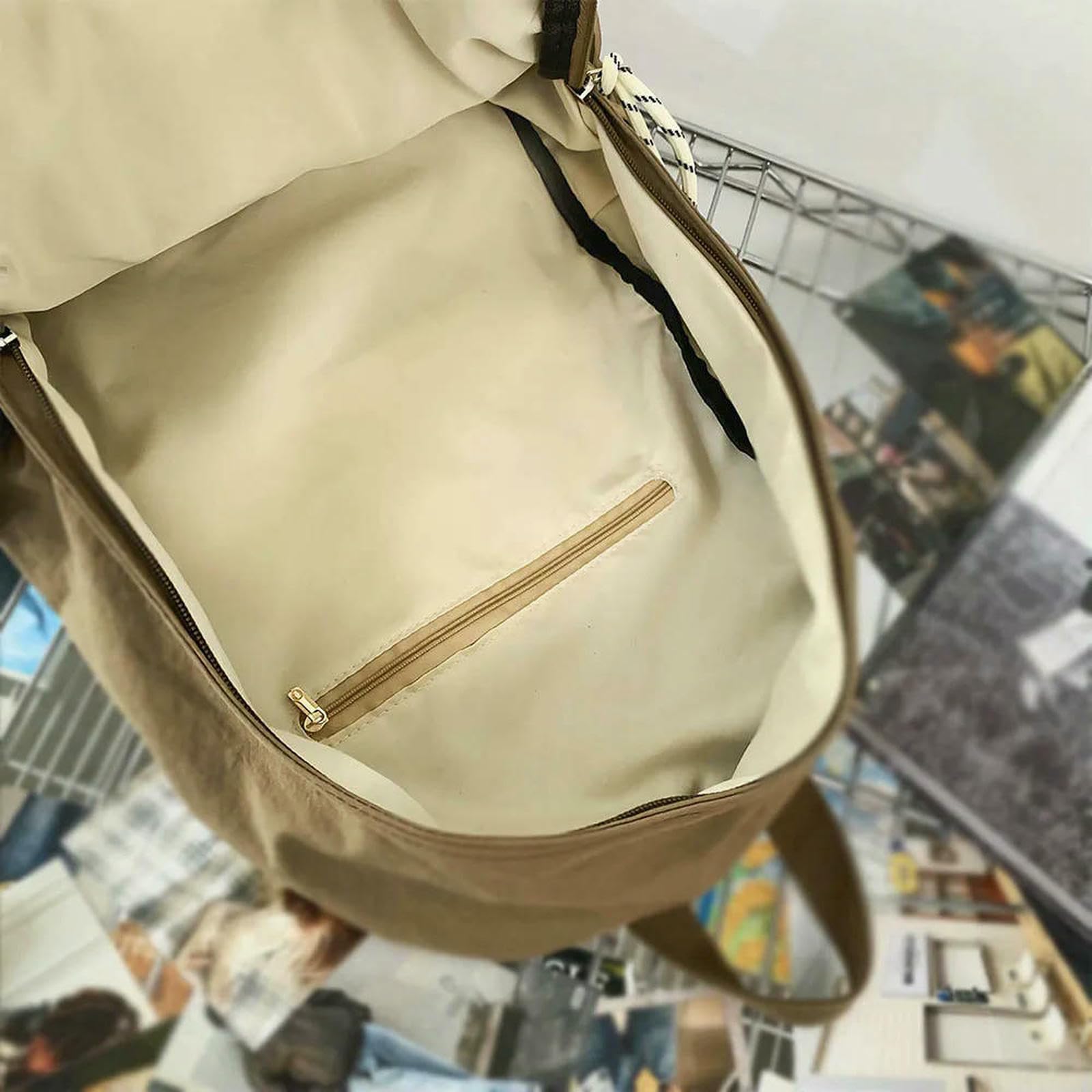 Plecak damski składany na laptopa o dużej pojemności - koreański styl torba podróżna i szkolna z praktycznym wzorem