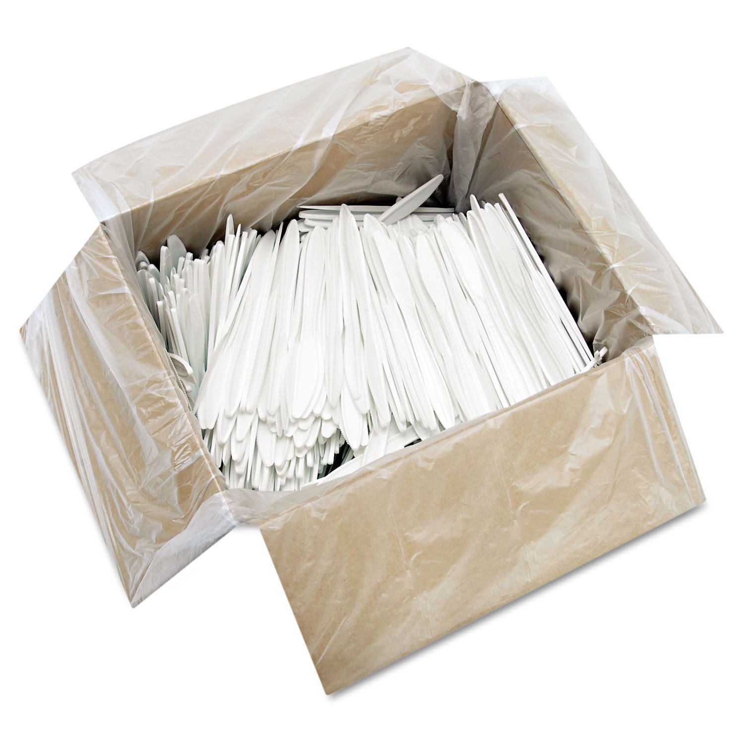 DART K6BW Style Setter Mediumweight Plastic Knives White 1000/Carton