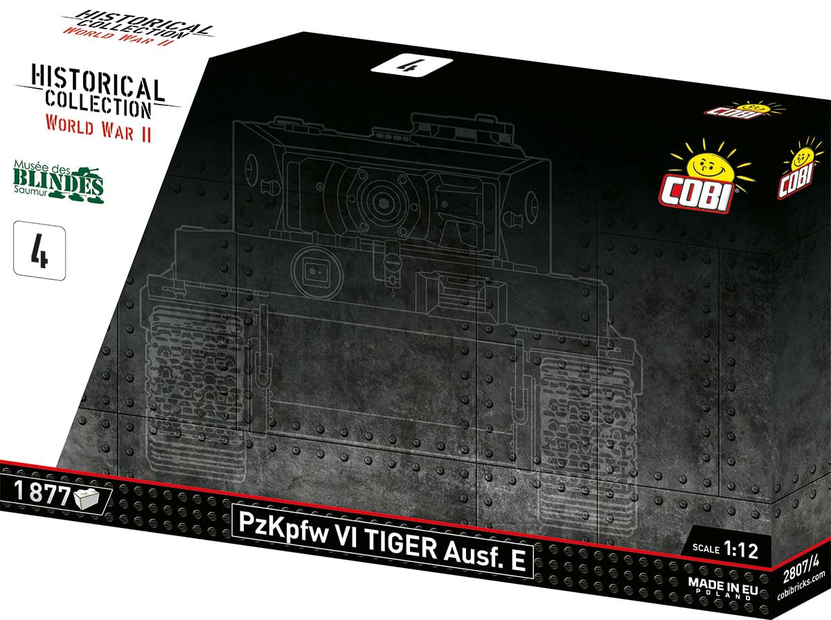 COBI PzKpfw. VI Tiger, 70 cm (Länge) x 30 cm (Breite) x 24 cm (Höhe), Dark Green
