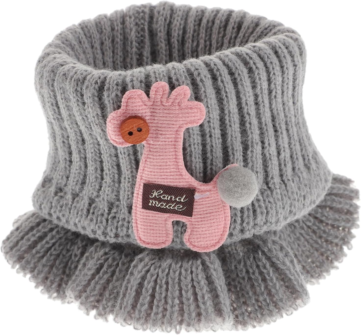 Knitted Cartoon Scarf for Boys Winter Warm Neck Warmer Accessory Soft and Durable for Cold Weather Washable and Travel Friendly
