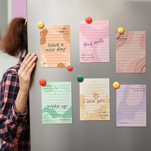 Miniatura 6 de Colarr Paquete de 16 480 hojas de notas adhesivas de la Biblia de 4 x 5. Bloc de notas cristianas de 5 pulgadas, bloc de notas religiosas con