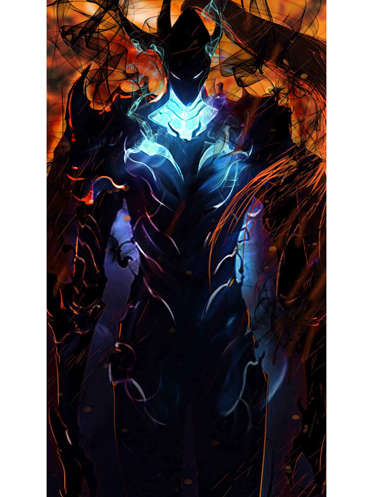 Wowposters Dark, Muted Tones Solo Leveling. Igris, The Shadow Soldier Poster - 21X30 Cm