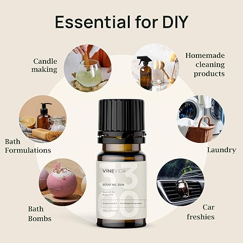 Miniatura 16 de VINEVIDA [4 onzas] Aceite de fragancia de madera de teca de caoba para fabricación de velas y fabricación de jabón, aromas de velas prémium para