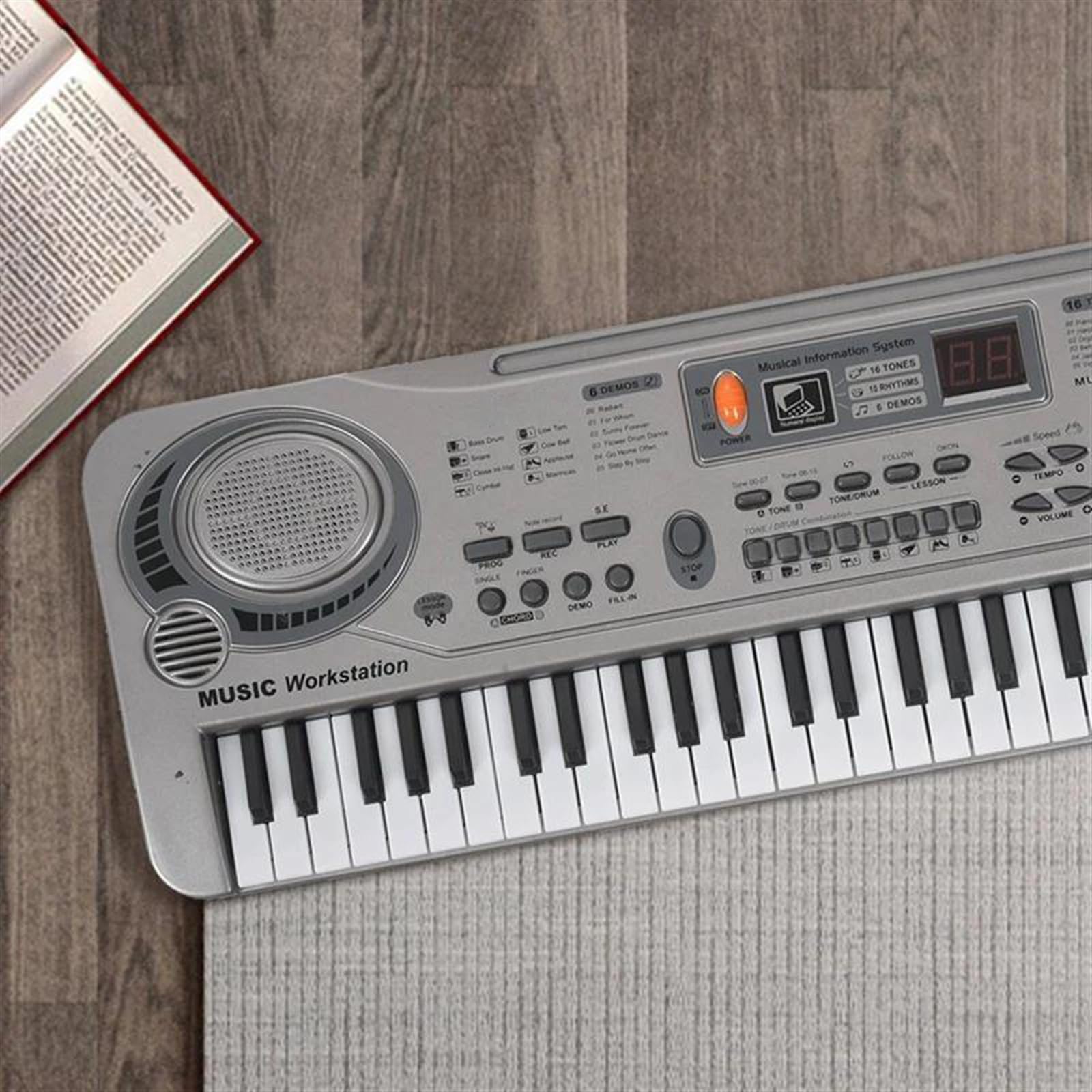 61-klawiszowy Instrument Fortepianowy 21-calowe Studenckie Pianino Elektroniczne Z Mikrofonem Elektroniczne Pianino dla Początkujący