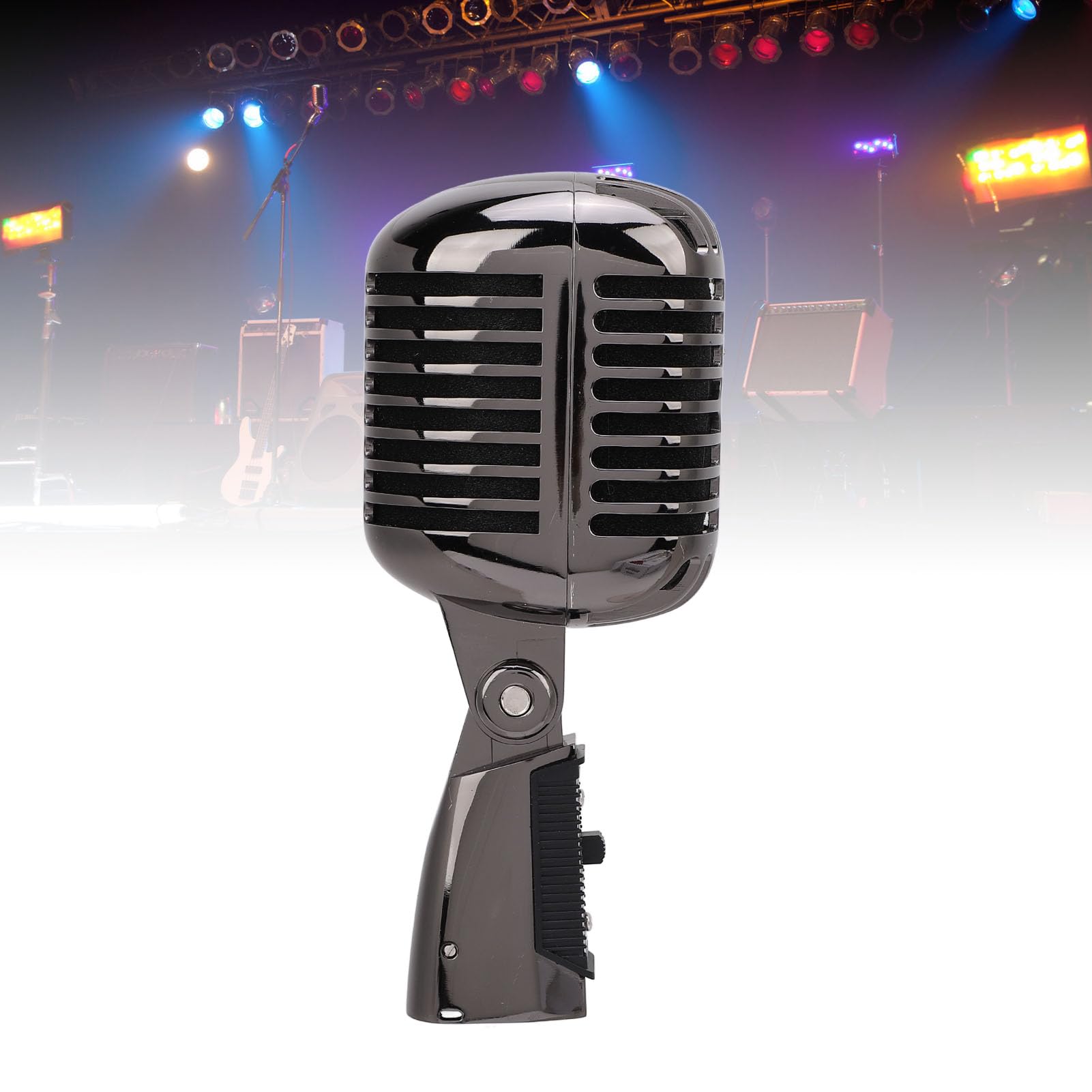 SIXRUN Antiguo Micrófono Vocal Dinámico Vintage Construcción Robusta Cardioide Ideal para Voces e Interpretaciones de Instrumentos