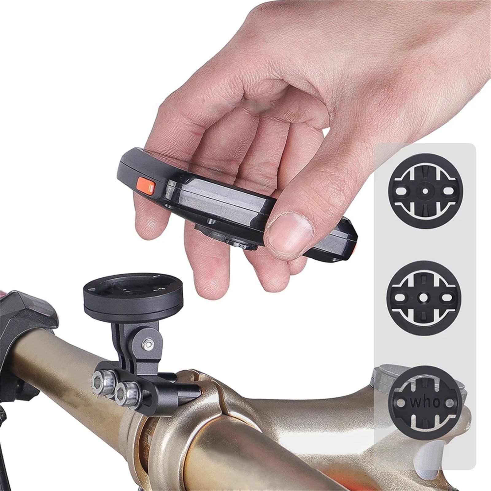 6pcs Bike Cronometro Mount Holder Leggero Manubrio Della Bicicletta Codice Rack Staffa In Lega di Alluminio per Sport All'aperto per Cronometro GPS Bici Da Strada
