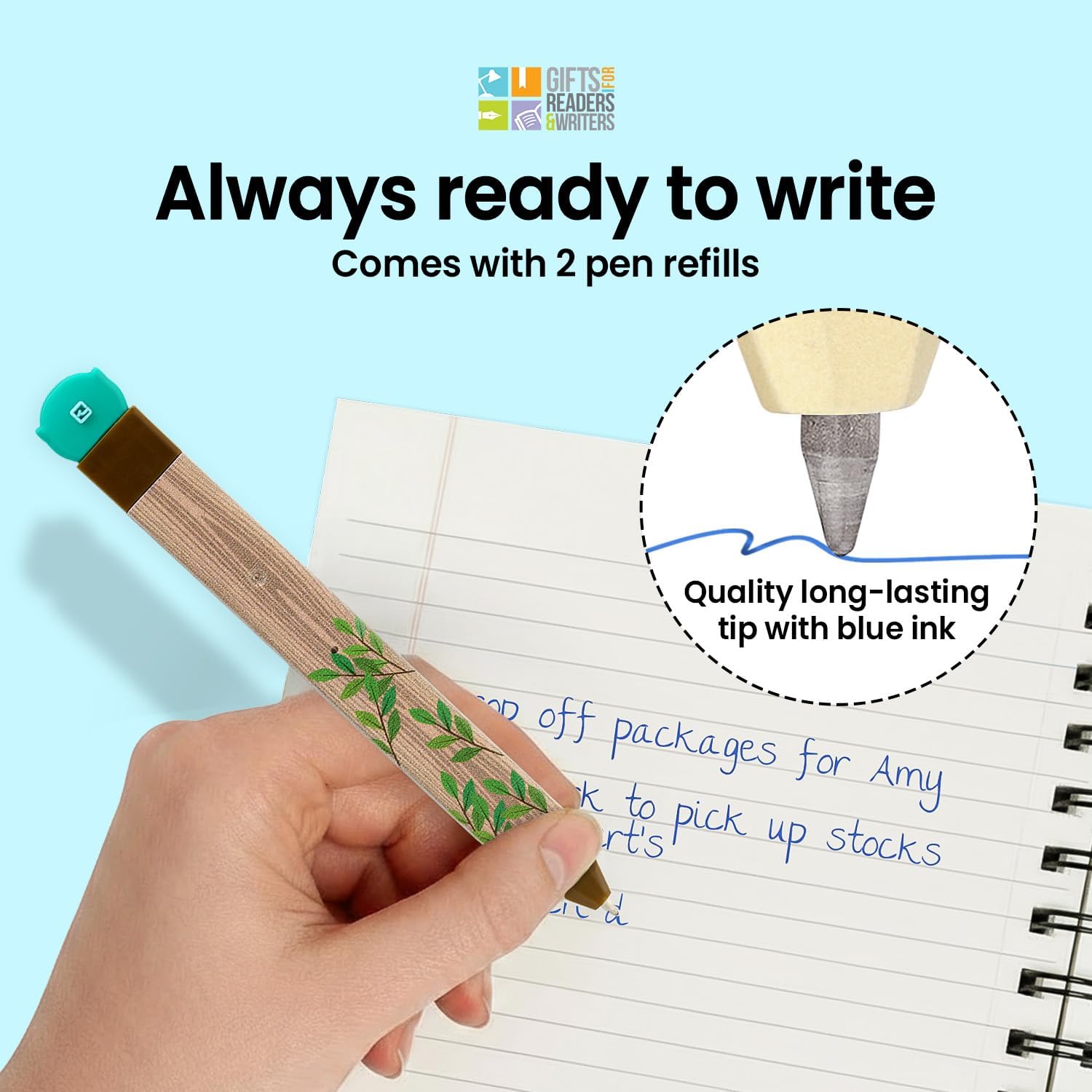 Thinking Gifts Flat Writable Pen & Page Marker Bookmark - Owl image 4