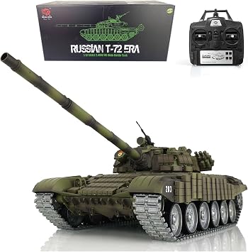 Toucan RC Hobby Henglong T72 RC Battle Tank 1/16 RTR 7.0 Mainboard 3939 Armor Metal Tracks Wheel