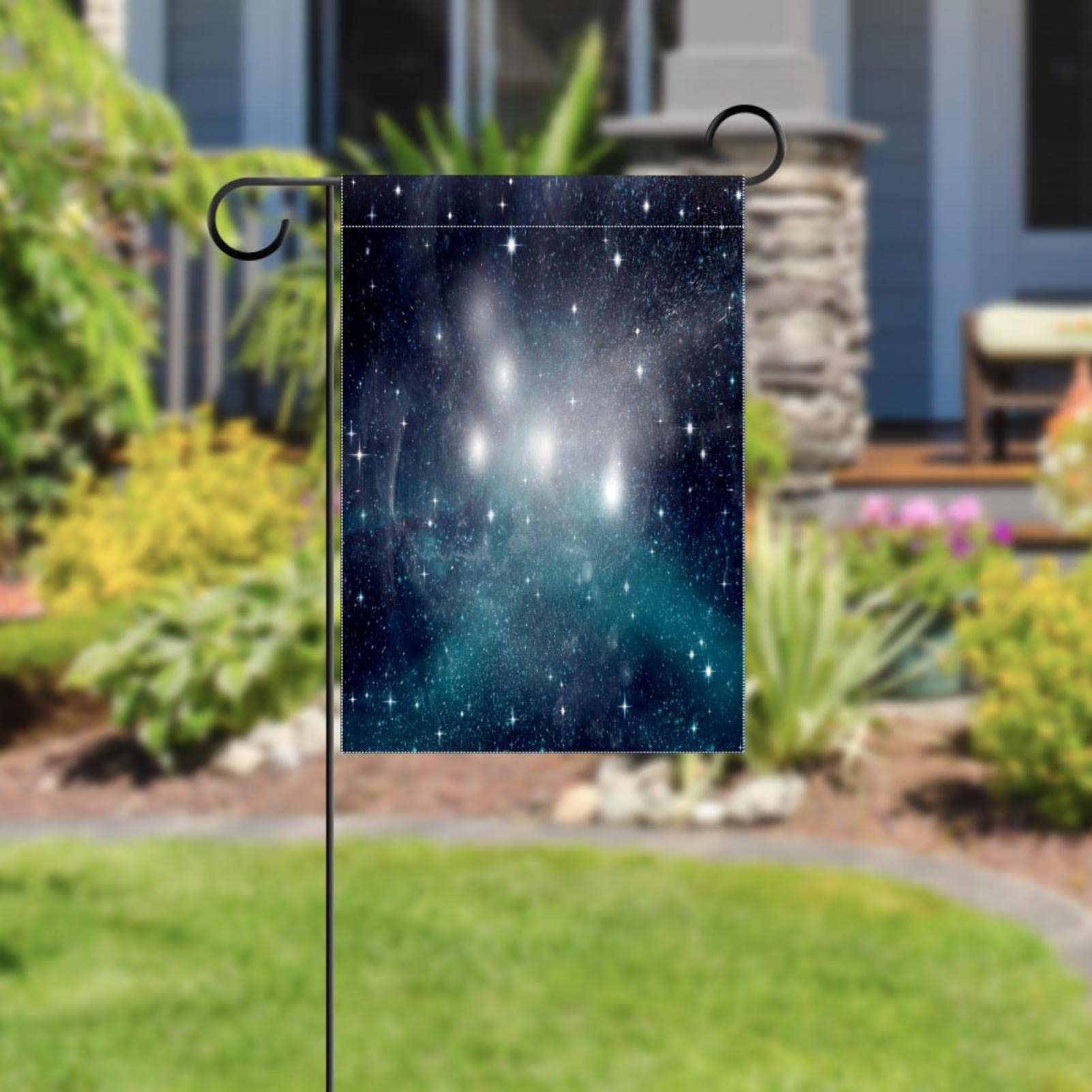 ShineSnow Universe Of Love Gartenflagge – Doppelseitig, Mit Sternen & Herzen, Perfekt Für Valentinstag