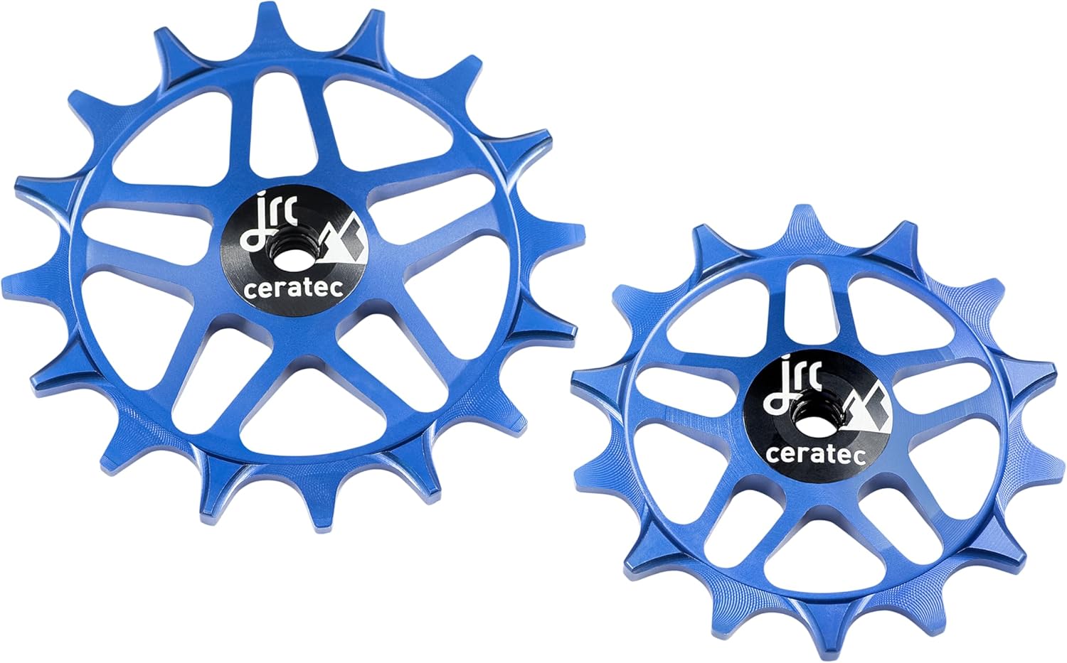 JRC Components 14/16T Ceramic Pulley Wheels – CNC Machined 7075-T6 Aluminum Body with Hybrid Ceramic Bearings – Compatible with SRAM Eagle T-Type 12-Speed Derailleurs