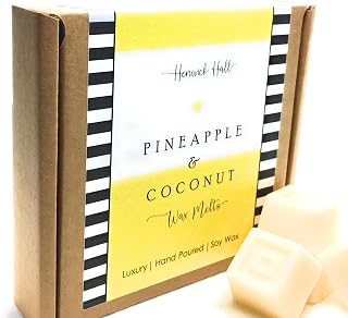 Pineapple and Coconut scented soy wax melt gift box- 16 fragranced wax melts, hand poured and vegan friendly