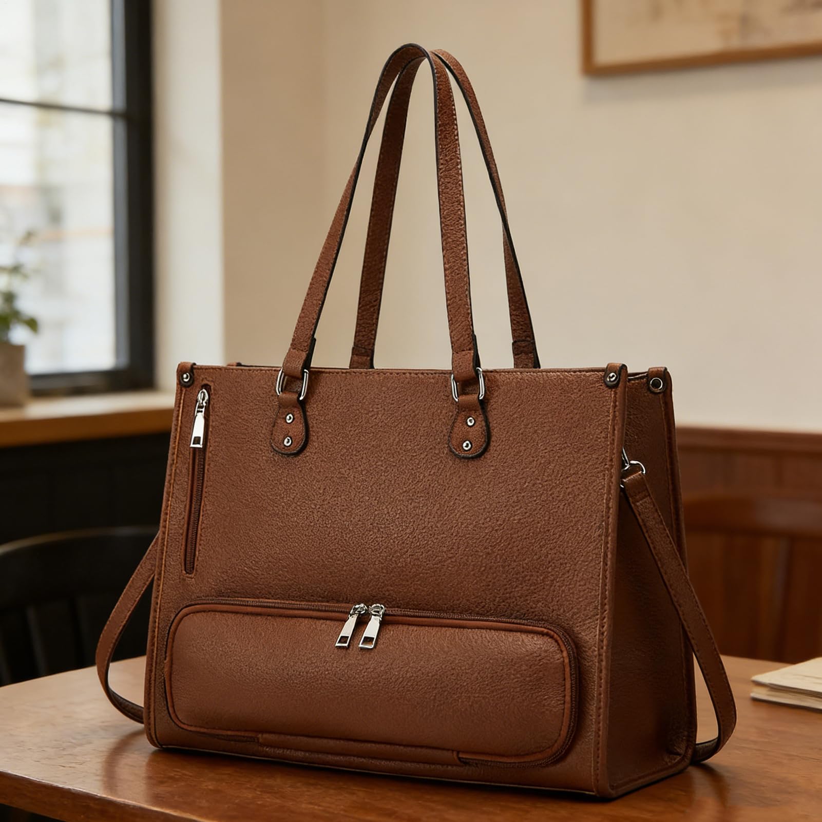 Torba na laptopa damska z izolowaną przegrodą na lunch | Damska torba tote do pracy Na telefon, tablet, jedzenie, napoje, do biura, na studia, w podróż, firmową, samochodową,